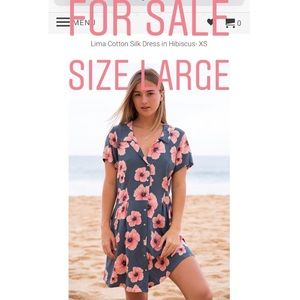 Acacia LIMA Hibiscus 🌺 dress LARGE